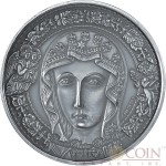 Burkina Faso MARIA MOTHER OF JESUS Silver coin 10000 Francs Ultra High Relief Handmade 2015 Antique Finish 1 Kilo/kg